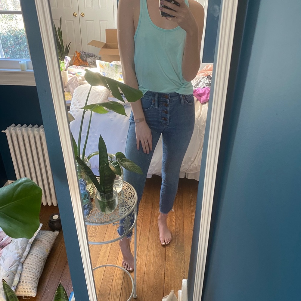 light marine blue racerback tank